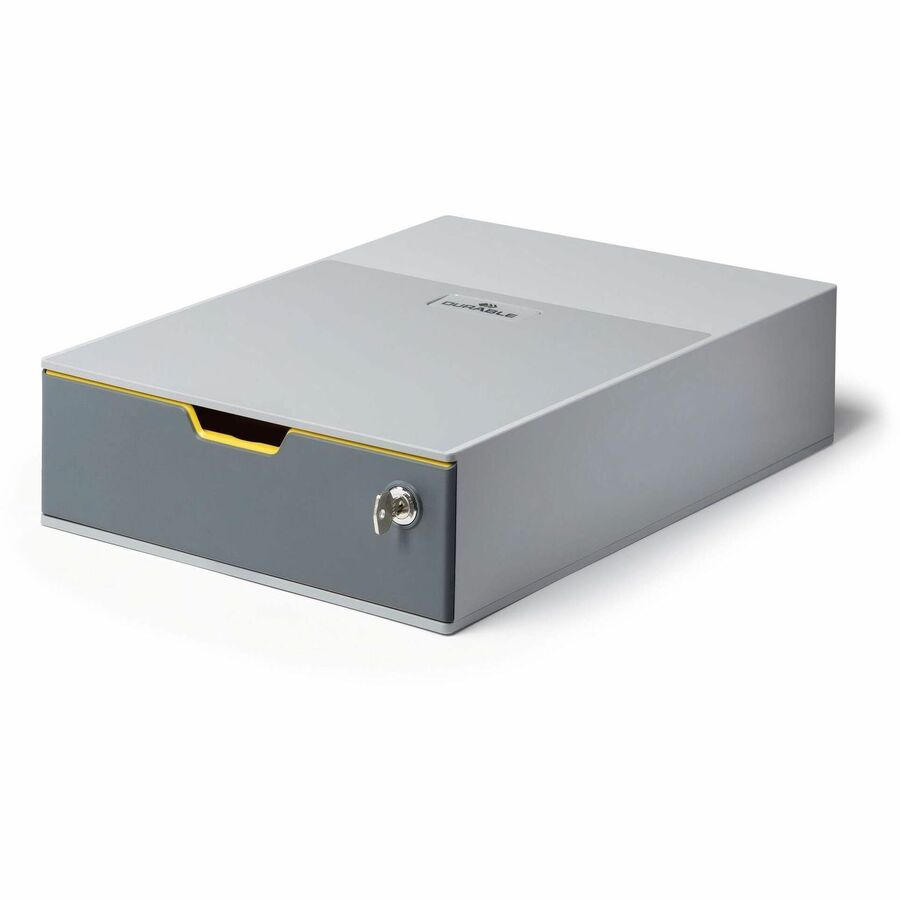 DURABLE VARICOLOR Storage Case - Internal Dimensions: 9.72" Width x 12.99" Depth x 3.03" Height - External Dimensions: 11" Width x 14" Depth x 3.7" Height - Media Size Supported: A4, C4, Folio, Letter - Stackable - Plastic - Multicolor - For Document...