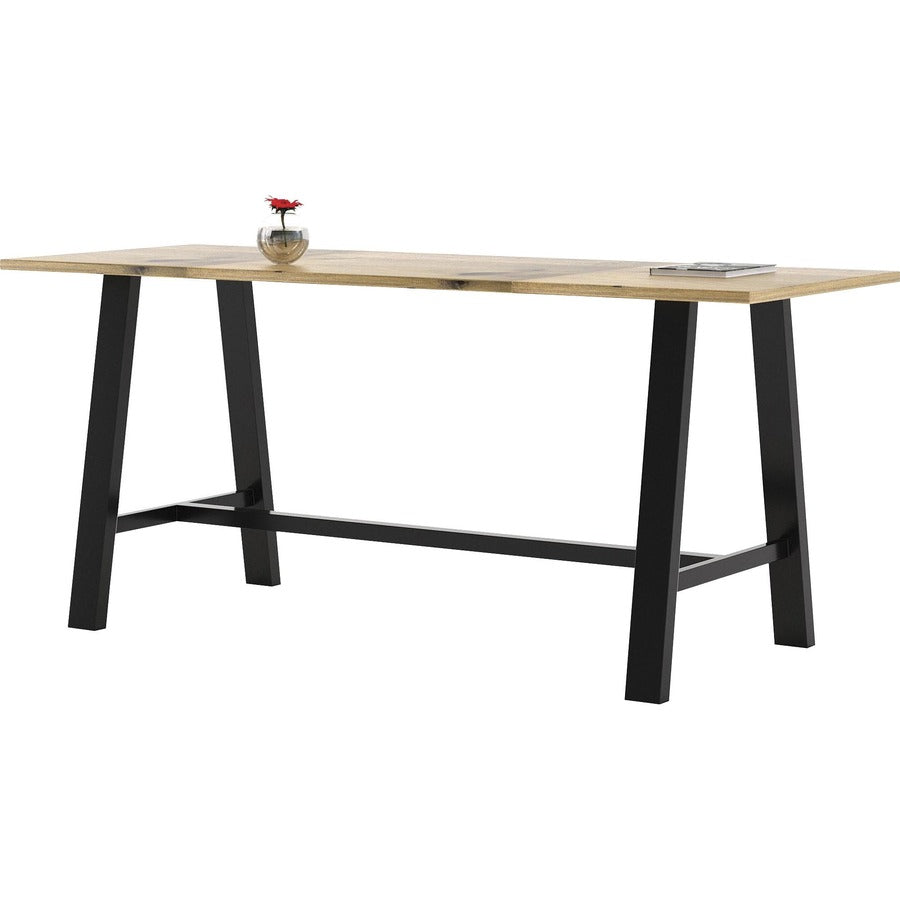 KFI Midtown Solid Wood Top 41"H Table - Natural Rectangle Top - 84" Table Top Length x 36" Table Top Width - 41" Height - Assembly Required - Poplar Wood Top Material - 1 Each