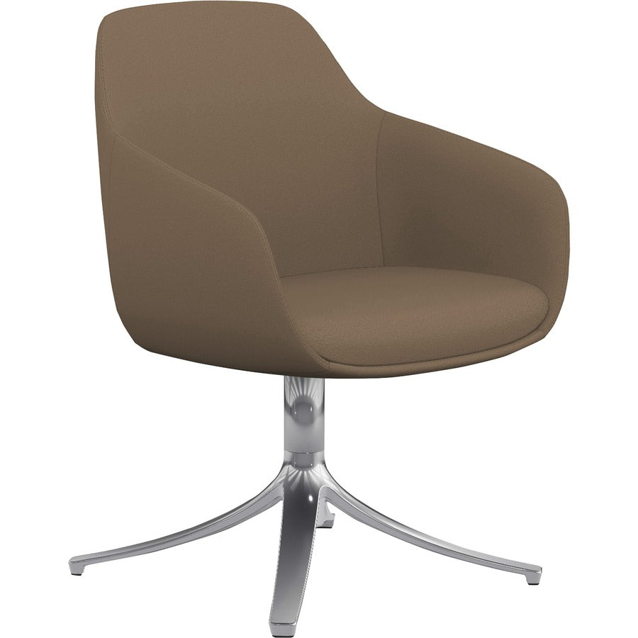 9 to 5 Seating Lilly Swivel Base Fabric Lounge Chair - Latte Seat Color - Fabric, Foam Seat Material - Latte Back Color - Fabric, Foam Back Material - 1 Each