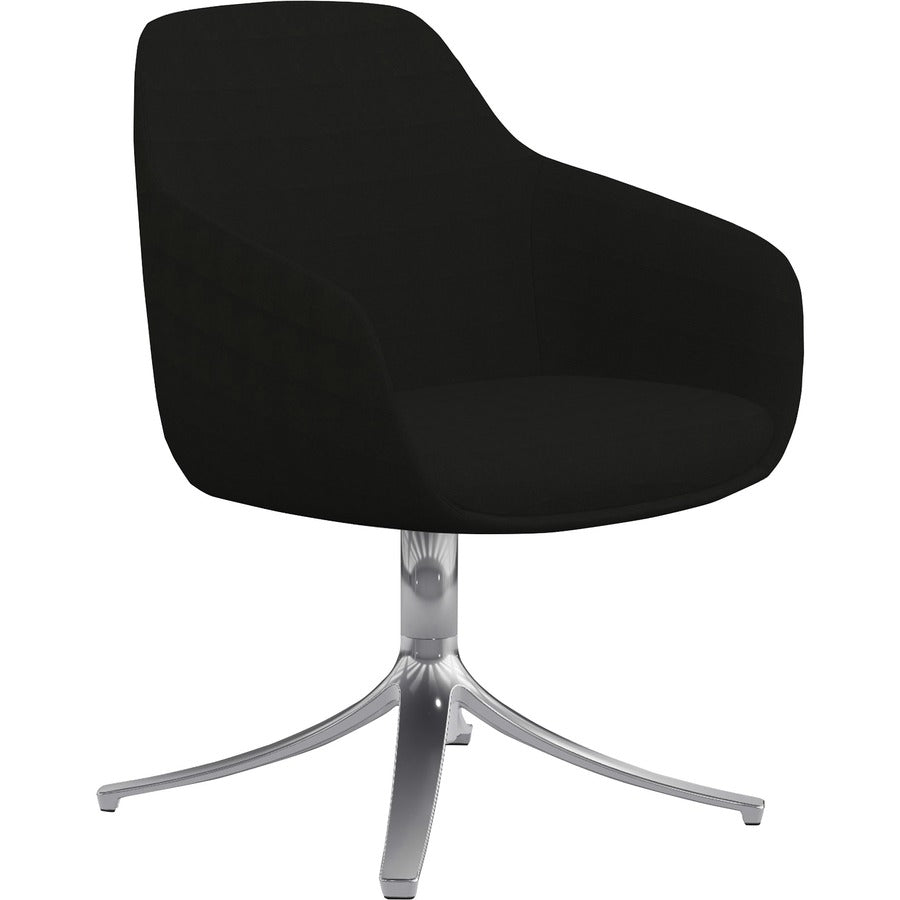 9 to 5 Seating Lilly Swivel Base Fabric Lounge Chair - Onyx Seat Color - Fabric, Foam Seat Material - Onyx Back Color - Fabric, Foam Back Material - 1 Each