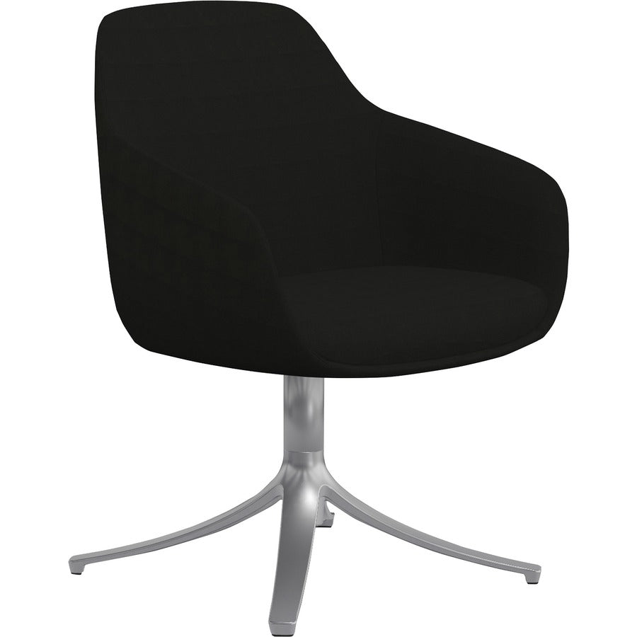 9 to 5 Seating Lilly Swivel Base Fabric Lounge Chair - Onyx Seat Color - Fabric, Foam Seat Material - Onyx Back Color - Fabric, Foam Back Material - 1 Each