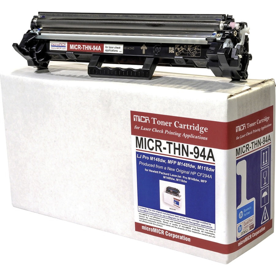 microMICR Remanufactured MICR Laser Toner Cartridge CF294A - Black - 1 Each - 1200 Pages