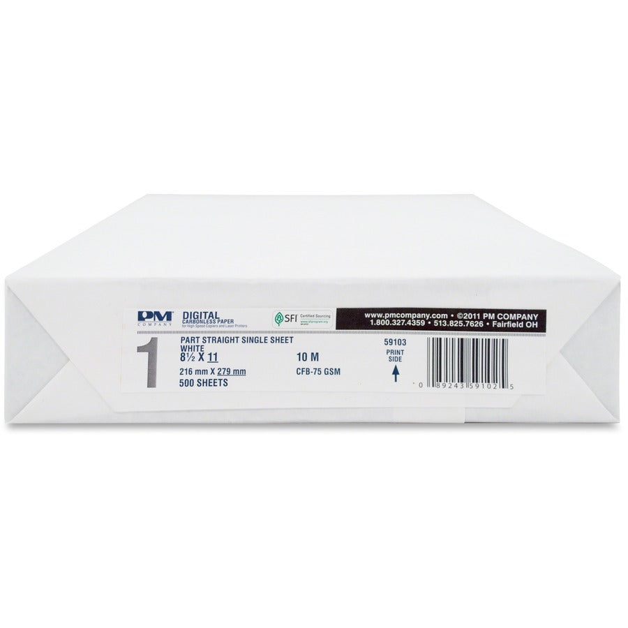 ICONEX Digital Carbonless Paper - Letter - 8 1/2" x 11" - White - 500/Pack - 5 / Carton