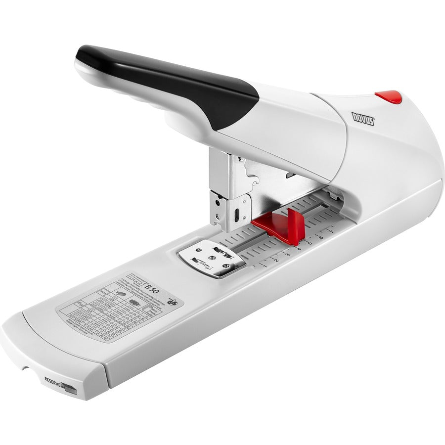 Novus B50 Heavy Duty Stapler - Staples Upto 140 Sheet of 80g/m², Paper - 3" Throat Depth - Off White - Steel, Plastic - 1 Carton
