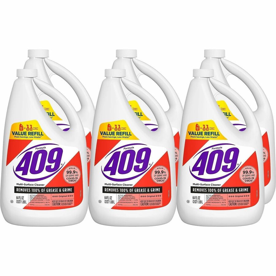 Formula 409 Multi-Surface Cleaner Refill Bottle - For Multi Surface - Liquid - 64 fl oz (2 quart) - Original Scent - Recommended For: Bacteria Remover, Mold Remover, Mildew Remover, Grease Remover, Grime Remover, Germs Remover - Disinfectant, Antibacte...