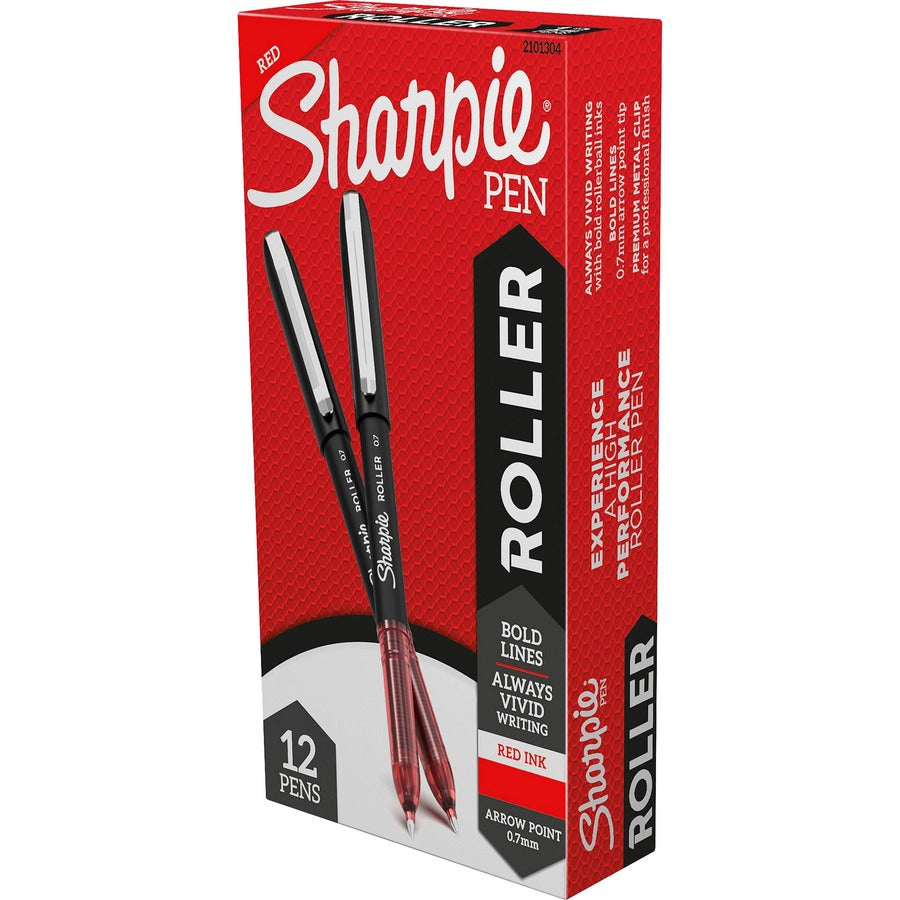 Sharpie Rollerball Pens - Red Ink - 12 / Dozen
