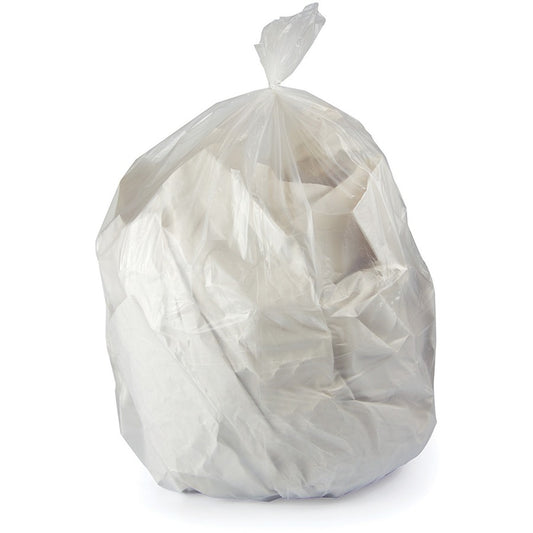 Heritage 2 Mil Linear Low-Density Polyethylene Clear Can Liners - 50" Length x 44" Width x 2 mil (51 Micron) Thickness - Low Density - Clear - Linear Low-Density Polyethylene (LLDPE) - 100 / Carton