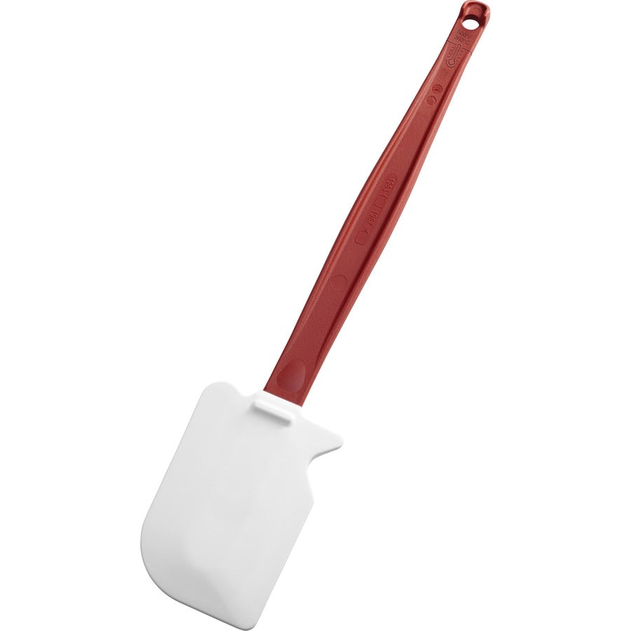 Rubbermaid Commercial 13-1/2" High Heat Scraper - Silicone Blade - Nylon Handle13.5" Length - Scratch Resistant, Flexible, Dishwasher Safe, Stain Resistant, Easy to Clean, Heat Resistant - Red - 24 / Carton
