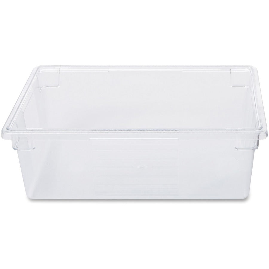 Rubbermaid Commercial 12.5-Gallon Food/Tote Boxes - Transporting, Storing - Dishwasher Safe - Clear - Plastic, Polycarbonate Body - 6 / Carton