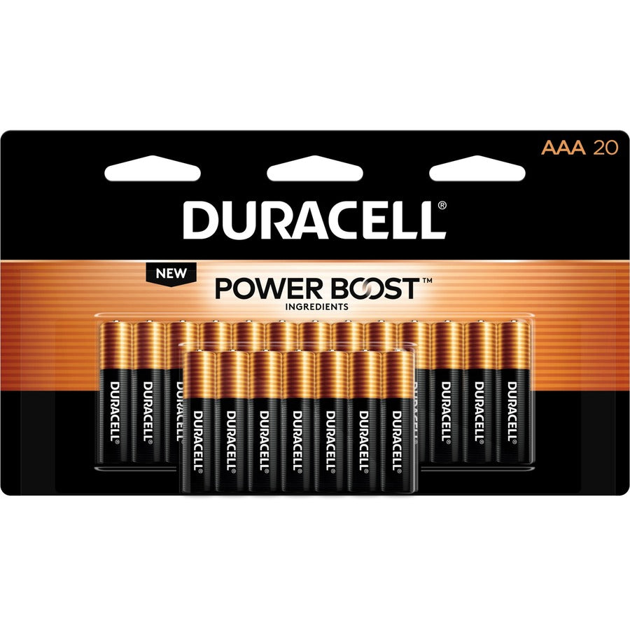 Duracell Coppertop Alkaline AAA Battery 20-Packs - For Multipurpose - AAA - 1.5 V DC - 20/Pack - 12 / Carton