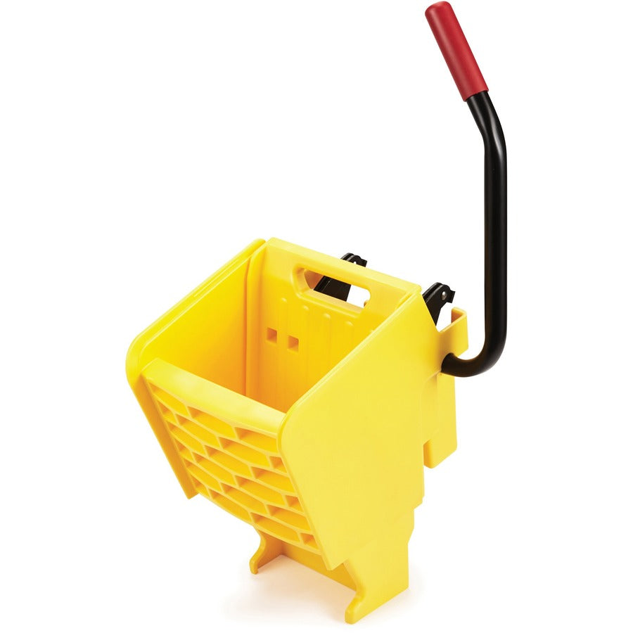 Rubbermaid Commercial WaveBrake Side Press Wringer - 31.1" Height x 13.4" Width x 15.7" Depth - Yellow - Steel, Plastic - 2 / Carton