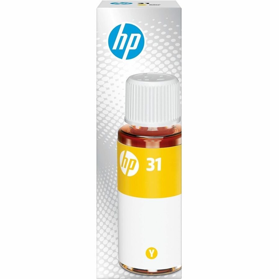 HP 31 70-ml Yellow Original Ink Bottle, 1VU28AN - Inkjet - Yellow - 8000 Pages - 70 mL Cyan - High Yield - 1 Each
