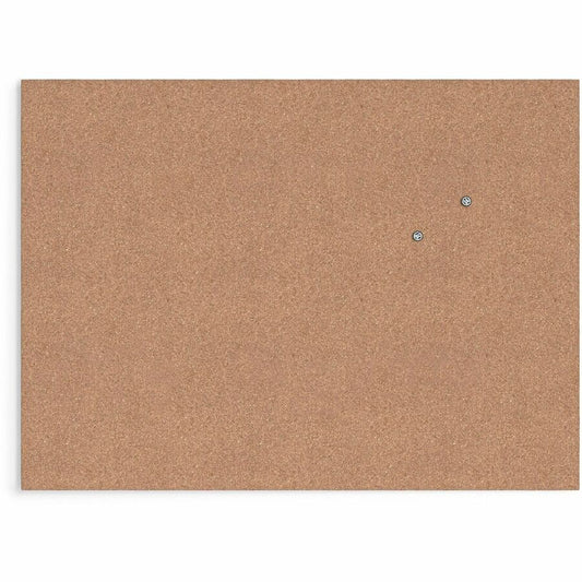 U Brands Frameless Cork Canvas Bulletin Board - 18" Board Height x 24" Board Width - Natural Cork Surface - Self-healing, Durable, Mounting System, Tackable, Frameless - 1 Each