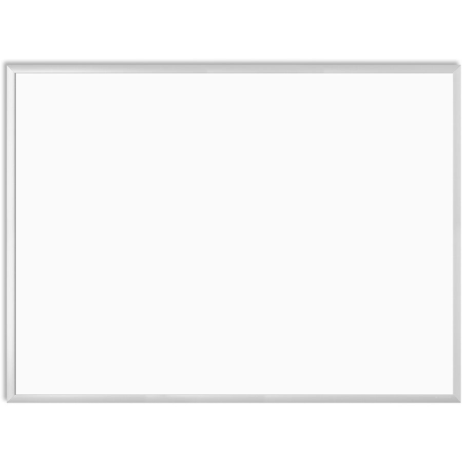 U Brands Melamine Non-Magnetic Dry-Erase Board - 48" (4 ft) Width x 36" (3 ft) Height - White Melamine Surface - Silver Aluminum Frame - Rectangle - Horizontal/Vertical - 1 Each