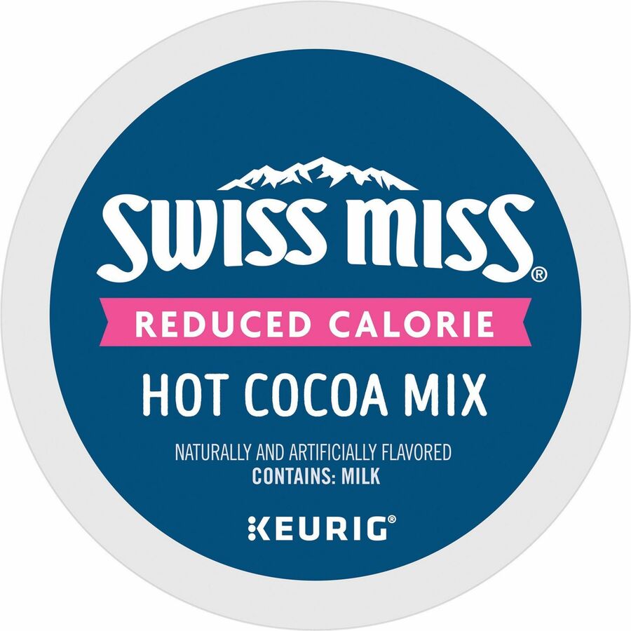 Swiss Miss&reg, K-Cup Reduced Calorie Hot Cocoa - Powder - Hot Cocoa - 22 / Box