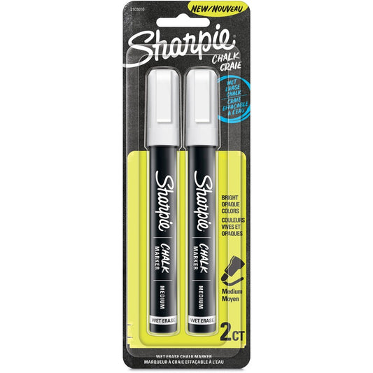 Sharpie Wet Erase Chalk Markers - White Ink - 2 / Pack