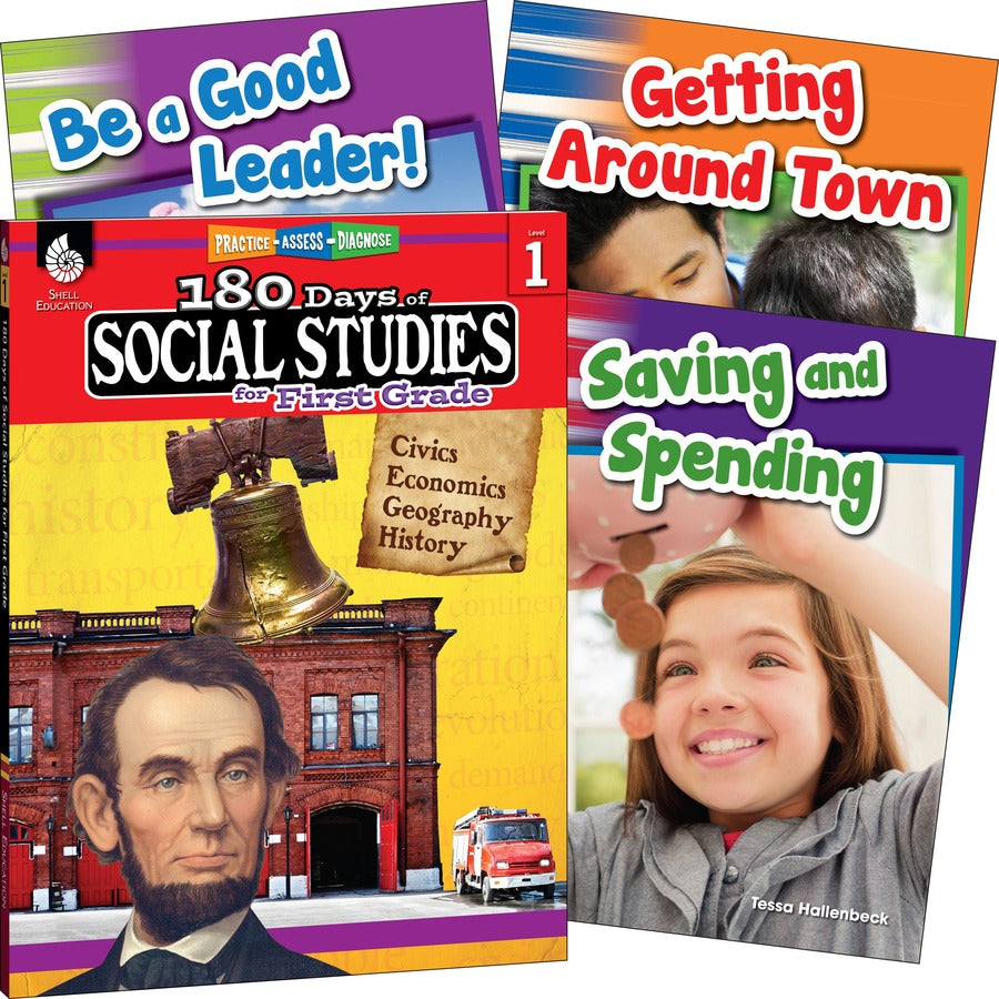 Shell Education Learn At Home Social Studies Books Printed Book - Book - Grade 1 - English