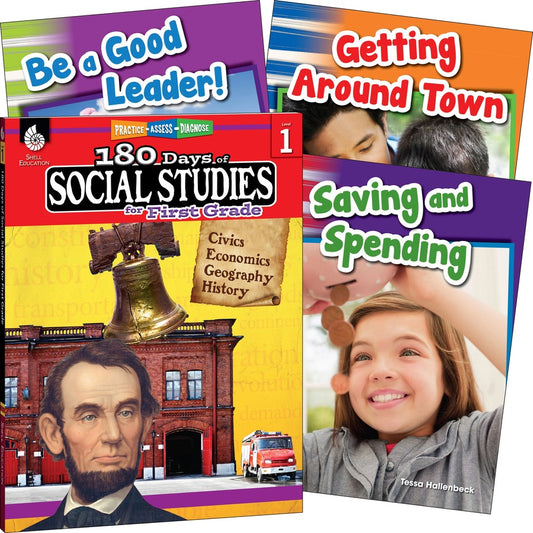 Shell Education Learn At Home Social Studies Books Printed Book - Book - Grade 1 - English