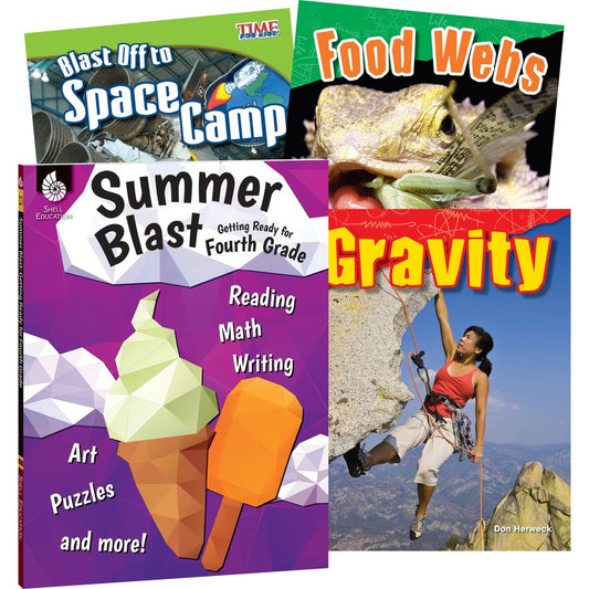 Shell Education Learn-At-Home Summer Science Set Printed Book - Book - Grade 3-4 - Multilingual
