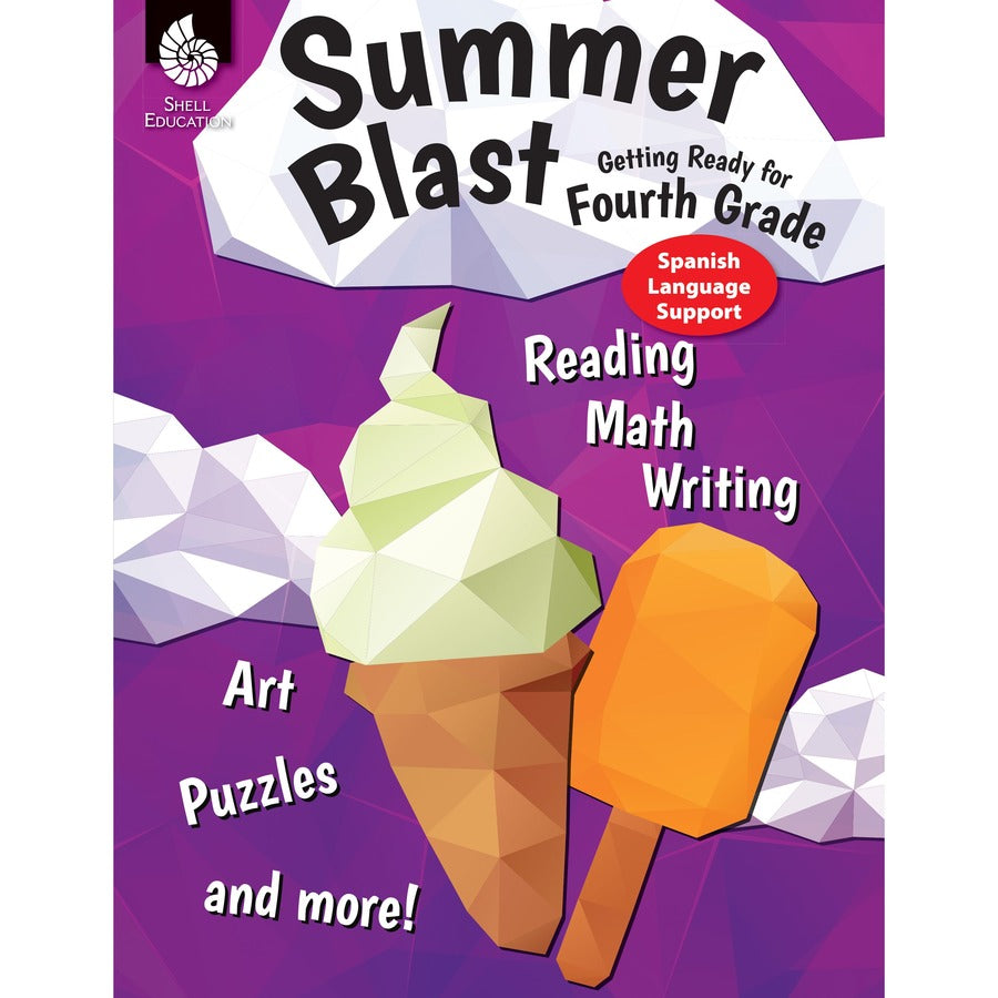 Shell Education Summer Blast Spanish Workbook Printed Book - Book - Grade 3-4 - Spanish, English