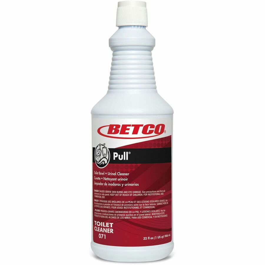 Betco Pull Heavy Duty Toilet Bowl Cleaner - Ready-To-Use - 32 oz (2 lb) - Unscented - White - 12 / Carton
