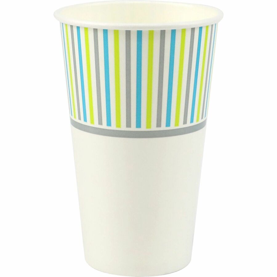 Genuine Joe 16 oz Cold Cups - 16 fl oz - Paper - Cold Drink, Beverage - 50 / Pack