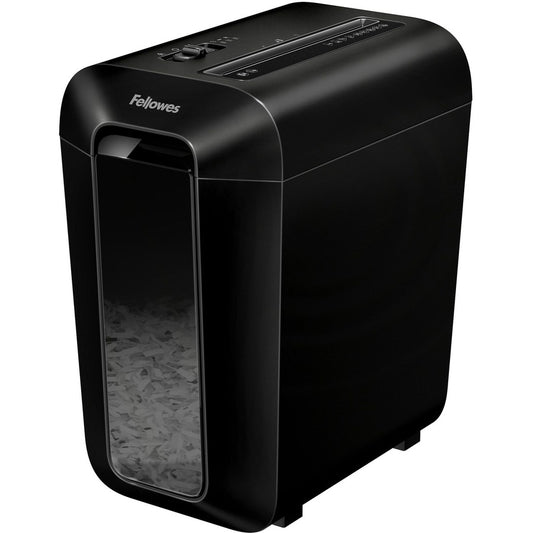 Fellowes Powershred LX65 Cross-cut Shredder - Non-continuous Shredder - Cross Cut - 10 Per Pass - for shredding Staples, Paper, Paper Clip, Credit Card - 0.156" x 1.563" Shred Size - P-4 - 6 Minute Run Time - 20 Minute Cool Down Time - 4 gal Wastebin C...