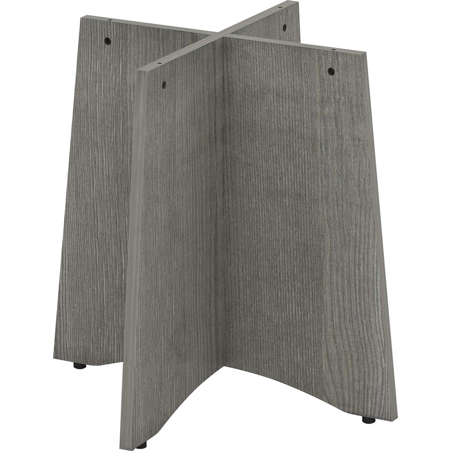 Lorell Essentials Round Conference Table Base - 29" Height x 29.50" Width x 29.50" Depth - Conferencing, Meeting, Office - Assembly Required - Weathered Charcoal - Steel Base Material - 1 Each