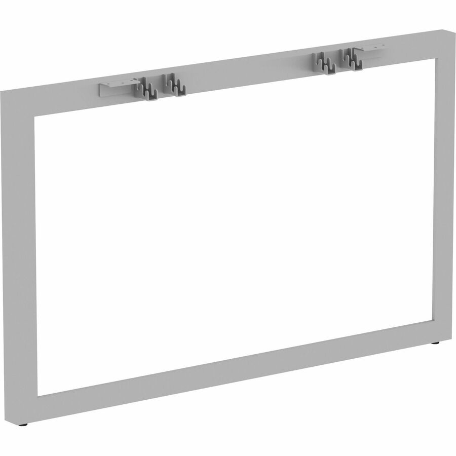 Lorell Relevance Series Wide Side Leg - 28.5" Height x 45.5" Width x 4" Depth - Finish: Silver, Powder Coated - Durable - For Office - 1 Each