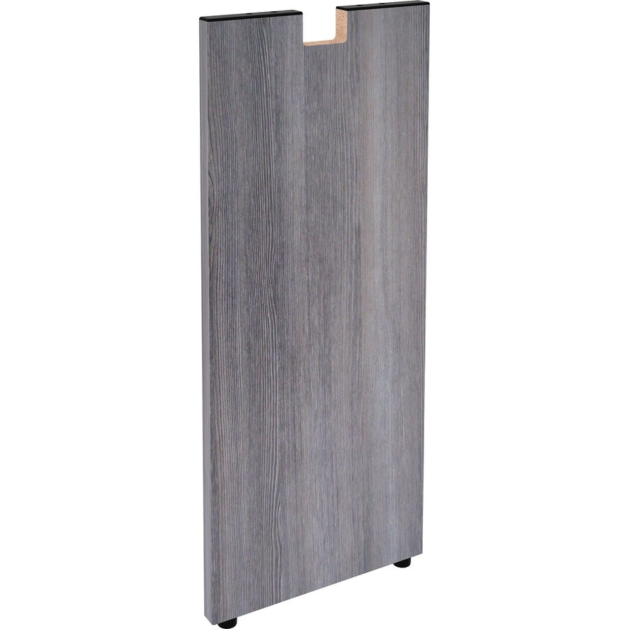 Lorell Essentials Series Credenza Half Leg - 28.5" Height x 12" Width x 1" Depth - Finish: Weathered Charcoal Laminate - 1 Each