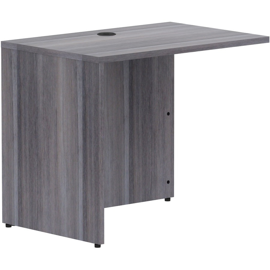 Lorell Essentials Series Return Shell - Rectangle - 29.5" Height x 35" Width x 24" Depth Return Shell, 1" Thickness Top - Finish: Weathered Charcoal Laminate - 1 Each