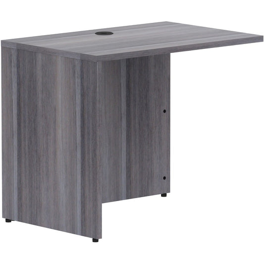 Lorell Essentials Series Return Shell - Rectangle - 29.5" Height x 35" Width x 24" Depth Return Shell, 1" Thickness Top - Finish: Weathered Charcoal Laminate - 1 Each