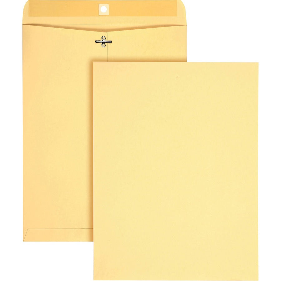 Quality Park 10 x 13 Heavy-Duty Clasp Envelopes - Clasp - #97 - 10" Width x 13" Length - Clasp/Gummed Flap - Manila - 100 / Box