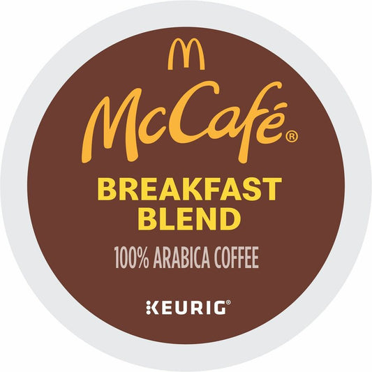McCaf&eacute, &reg, K-Cup Breakfast Blend Coffee - Compatible with Keurig Brewer - Light - K-Cup - 24 / Box