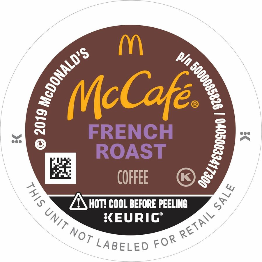 McCaf&eacute, &reg, K-Cup French Roast Coffee - Compatible with Keurig Brewer - Dark/Bold - K-Cup - 24 / Box