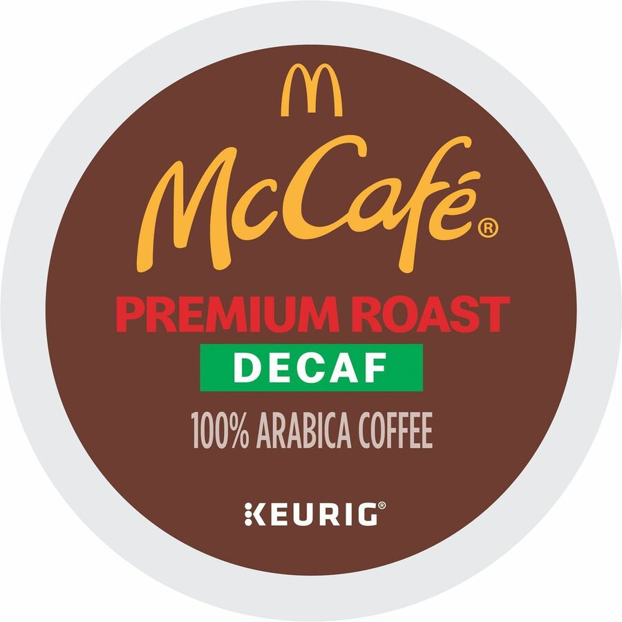 McCaf&eacute, &reg, K-Cup Decaf Premium Roast Coffee - Compatible with Keurig Brewer - Medium - K-Cup - Premium Roast - Decaffeinated - 24 / Box