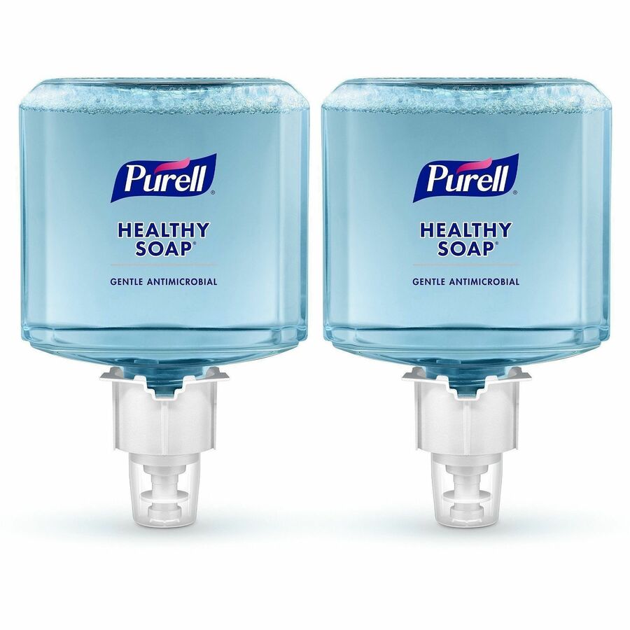 PURELL&reg, ES6 HEALTHY SOAP™, 0.5% BAK Antimicrobial Foam - Fragrance-free Scent - 1.27 quart - Pump Bottle Dispenser - Soil Remover, Odor Remover, Kill Germs - Hand, Skin - Moisturizing - Antibacterial - Clear - Dye-free, Fragrance-free, Phthala...
