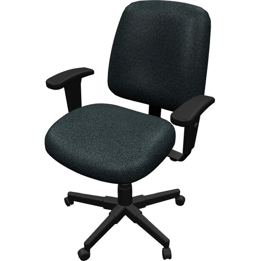 Eurotech 4x4 Task Chair - Beige Seat Color - Beige Back Color - Black Frame Color - 5-star Base - Perfection Beige - Armrest - 1 Each