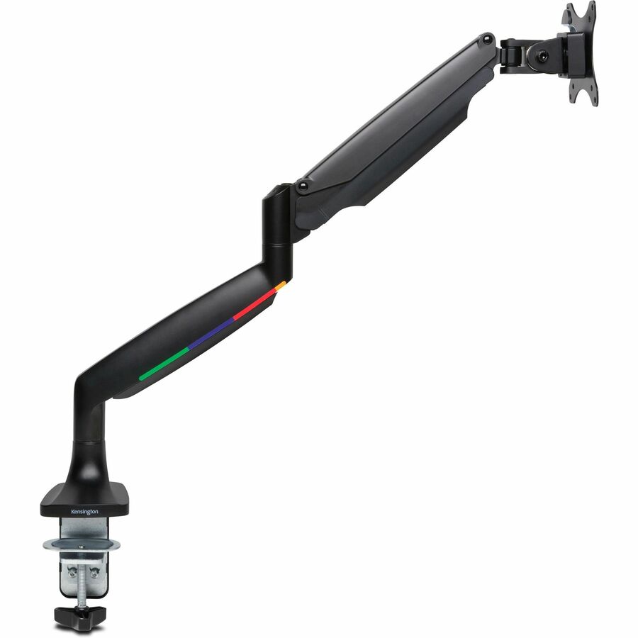 Kensington SmartFit Mounting Arm for Monitor, Curved Screen Display, Flat Panel Display - Black - Landscape/Portrait - Height Adjustable - 1 Display(s) Supported - 13" to 34" Screen Support - 19.84 lb Load Capacity - 75 x 75, 100 x 100 - VESA Mount Com...