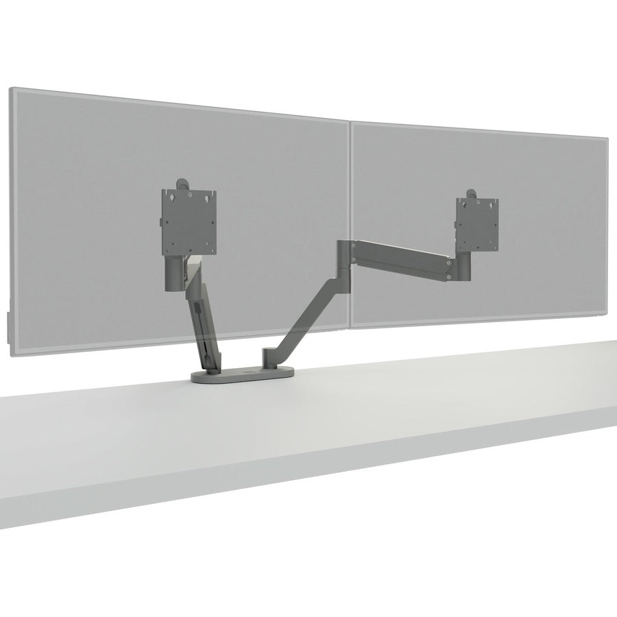 Chief Koncī, s DMA2S Desk Mount for Monitor, Display - Silver - Height Adjustable - 2 Display(s) Supported - 10" to 32" Screen Support - 30 lb Load Capacity - 75 x 75, 100 x 100 - 1 Each