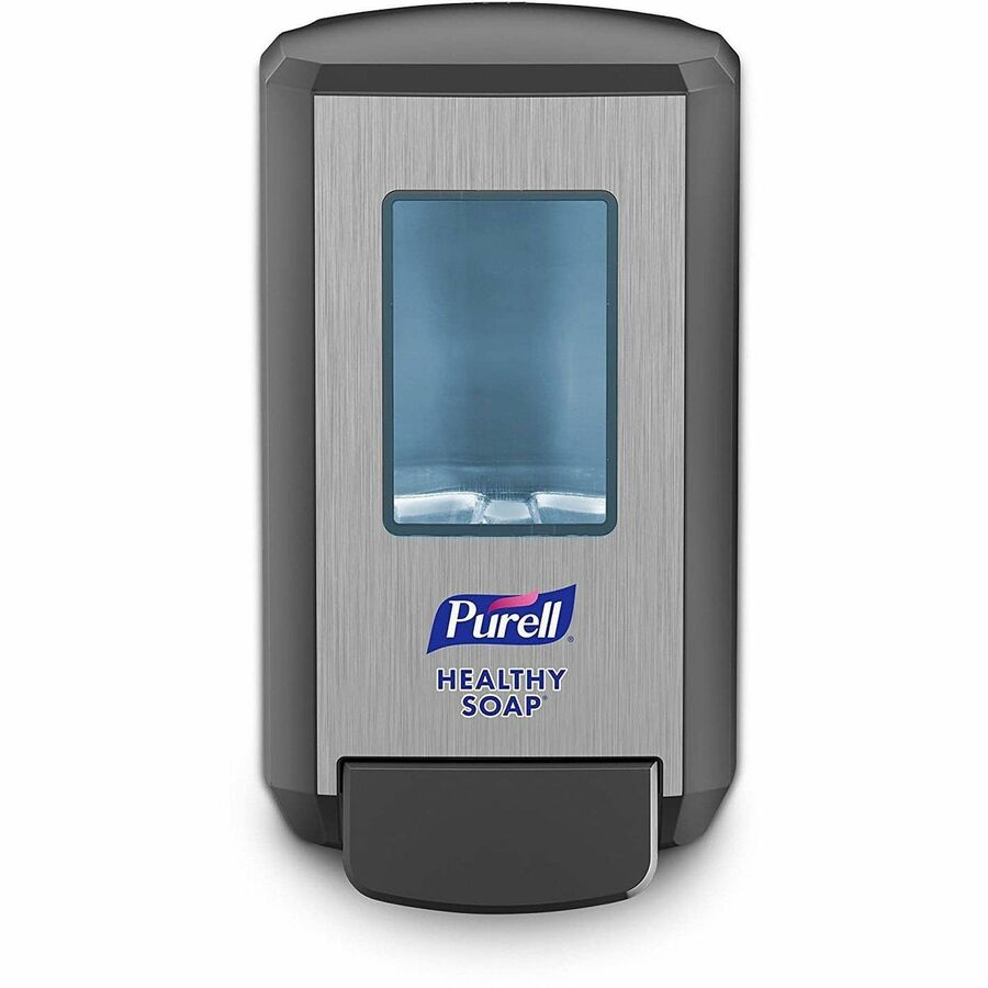 PURELL&reg, CS4 Soap Dispenser - Manual - 1.32 quart Capacity - Site Window, Wall Mountable, Durable - Gray - 1 Carton