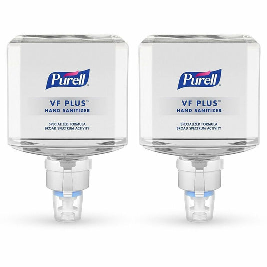 PURELL, VF PLUS Hand Sanitizer Gel Refill - 1.27 quart - Pump Dispenser - Kill Germs, Bacteria Remover - Restaurant, Cruise Ship, Hand - Quick Drying, Fragrance-free, Hygienic, Dye-free - 2 / Carton