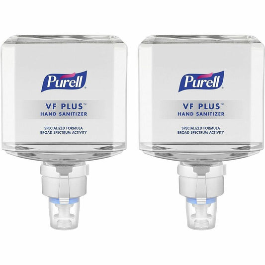 PURELL, VF PLUS Hand Sanitizer Gel Refill - 1.27 quart - Kill Germs, Bacteria Remover - Restaurant, Cruise Ship, Hand - Quick Drying, Fragrance-free, Dye-free, Hygienic - 2 / Carton