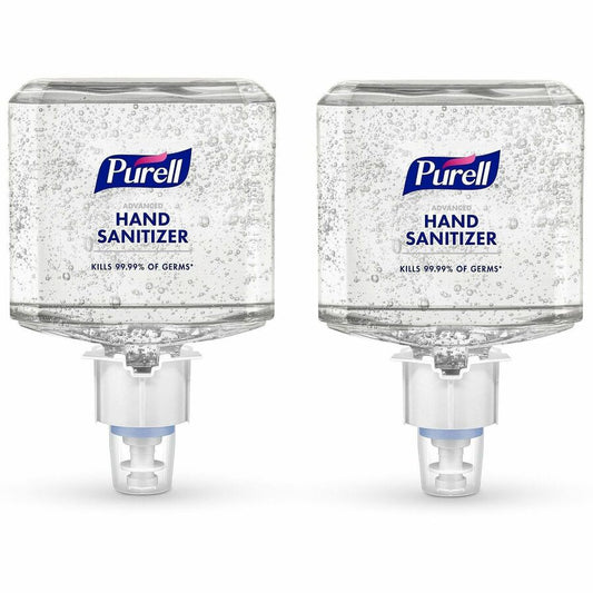 PURELL, Advanced Hand Sanitizer Gel Refill - 1.27 quart - Bacteria Remover, Kill Germs - Hand - Dye-free, Hygienic - 2 / Carton