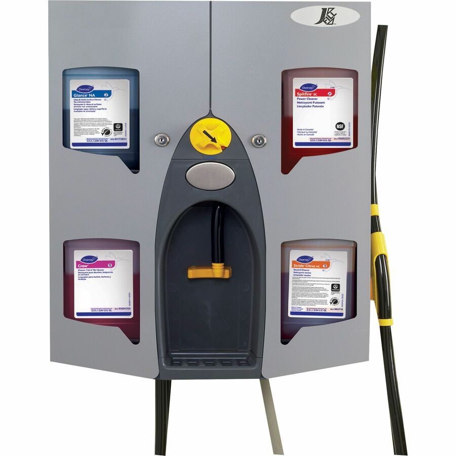 Diversey J-Fill QuattroSelect Dispense System - Gray - Steel - 1 Each
