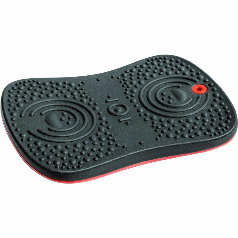 Floortex AFS-TEX&reg, Active Antimicrobial Exercise Wobble Balance Board - Black - Wood, Polyurethane