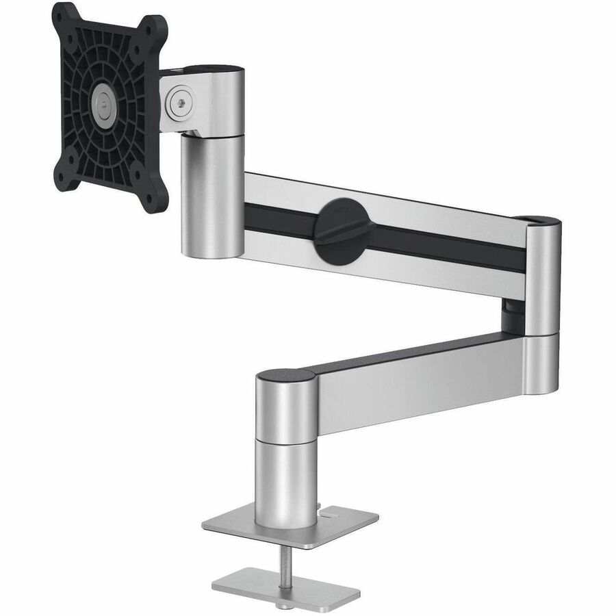 DURABLE Desk Mount for Monitor, Curved Screen Display - Silver - Height Adjustable - 1 Display(s) Supported - 38" Screen Support - 17 lb Load Capacity - 75 x 75, 100 x 100 - Aluminum, Plastic - 1 Each