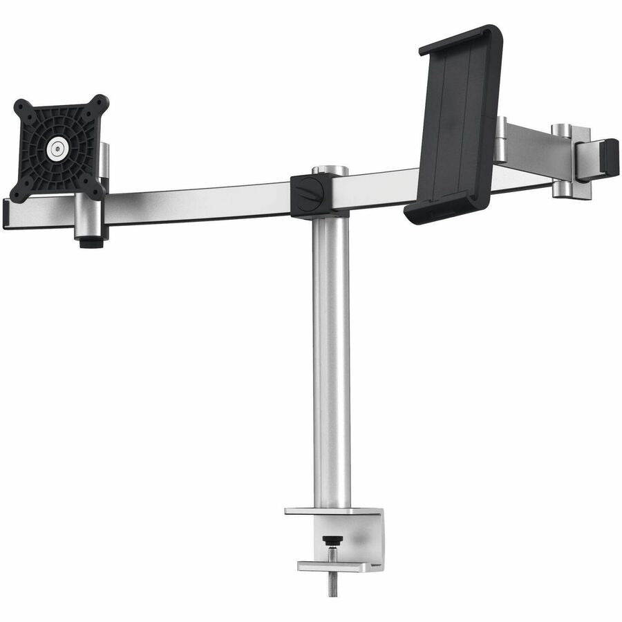 DURABLE Mounting Arm for Monitor, Tablet - Silver - Height Adjustable - 1 Display(s) Supported - 34" Screen Support - 17.64 lb Load Capacity - 75 x 75, 100 x 100 - Aluminum, Plastic - 1 Each