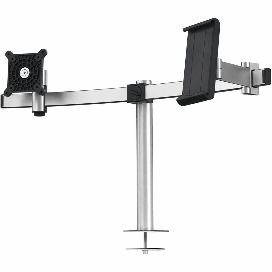 DURABLE Desk Mount for Monitor, Curved Screen Display, Tablet - Silver - Height Adjustable - 1 Display(s) Supported - 38" Screen Support - 17.64 lb Load Capacity - Aluminum, Plastic - 1 Each