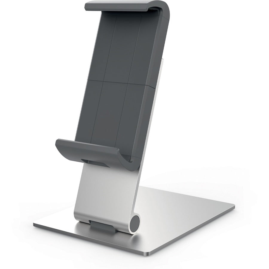 DURABLE Table Tablet Holder XL - Portrait, Landscape - 9.5" Height x 6.1" Width x 7.2" Depth - Rubber, Steel, ABS, Aluminum - Silver - 1 Each
